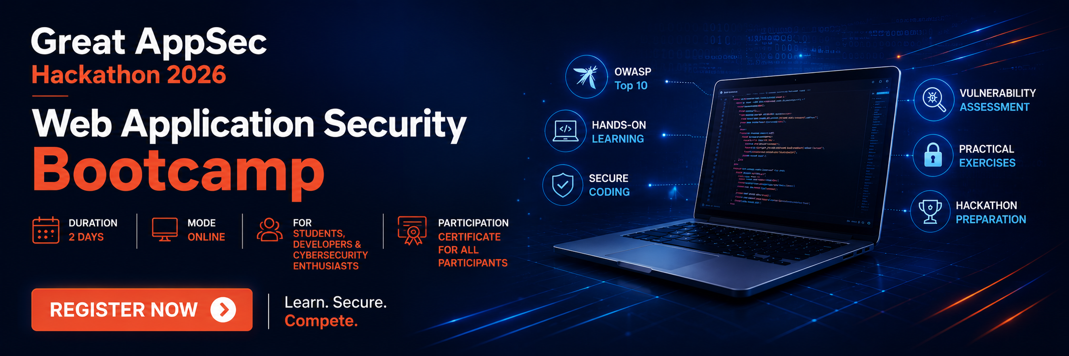 Great Appsec Hackathon 2026: Web Application Security Bootcamp cover image